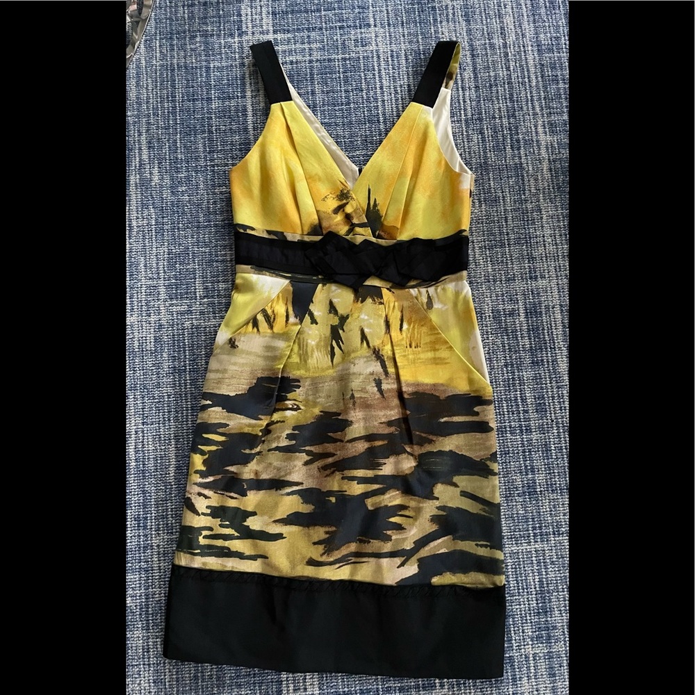 BCBG silk/wool dress with pockets